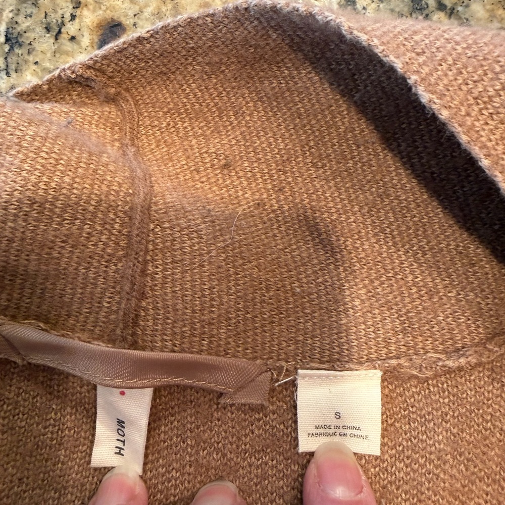 Moth Lightweight Camel Knit Top - Tan